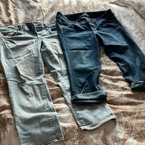 Stylish Blue and Light Blue Jeans Set